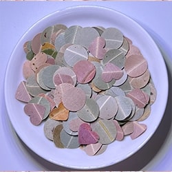 Eucalyptus hearts and circles confetti