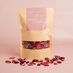 Rose petal confetti